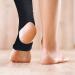 AQF MMA Ankle Support Brace for Kickboxing and Muay Thai - Pain Relief Compression Sleeve for Sprains and Achilles Tendon - Elasticated and Breathable (Black, Size L) - Buy Online on GoSupps.com