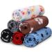 Comsmart Warm Paw Print Blanket/Bed Cover for Dogs and Cats Multi-colored 6 Pack of 24x28 Inches