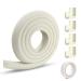 Vicloon Edge Protectors 2 M Foam Safety Strip and 4 Corner Cushion Protector Set Edge Corner Guards for Baby - Milky White