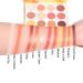 Yeweian Glitter Matte Orange Pink Eyeshadow Palette - 12 Colors Shimmer High Pigmented Makeup, Waterproof & Long-Lasting for Women - Buy Online on GoSupps.com