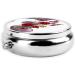 Poppy Flower Printed Mini Round Pill Box | 3 Compartment Travel Pill Organizer | Portable Medicine Case for Home & Office - Buy Online on GoSupps.com