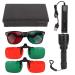 Worth four light test red-green glasses Worth 4 Dot Light Eye Suppression Check 4 Dot Binocular Vision Light with red-green glasses for ophthalmologists orthoptists and optometists for eye examination