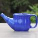 Spill-Proof Ceramic Neti Pot for Nasal Cleaning - Microwave Safe (Blue) - Buy Online on GoSupps.com