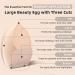 Dolovemk | Extra Large Beauty Egg Blender Makeup Sponge Face Foundation Blending Puffs Height:8.5cm(Dry)/10cm(Wet) (Beige) - Buy Online on GoSupps.com