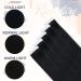 RUNATURE 22 Inch Black Tape in Human Hair Extensions - Silky Straight 50g #1B - Buy Online on GoSupps.com