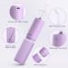Portable Rechargeable Water Flosser Dental Oral Irrigator - Purple | 3 Modes, 3 Jet Tips, 140ml - Electric Plaque Remover for Teeth - Cordless, IPX7, Travel-Friendly - Buy Online on GoSupps.com