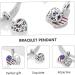 NUOBESTY 1pc Love Flag Pendant Flags Wrist Chain Accessory Heart American Flag Bracelet S925 United States - Buy Online on GoSupps.com