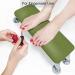 Professional Big Nail Arm Rest Cushion - Green Microfiber Leather - Manicure Hand Pillow for Nail Techs - Buy Online on GoSupps.com