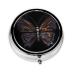 Mystery Butterflyround Pill Box 3 Compartment Round Pill Box Organizer # Portable Travel Pill Box for Traveling.