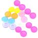 Gemini Mall 10 x Contact Lens Cases Color Coded L & R Soaking Storage Cases Random Color