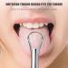 Plbied Tongue Scraper Cleaner Set - Professional 3-Part Silver Set with Case for Adults | Bad Breath & Oral Hygiene - Buy Online on GoSupps.com