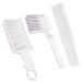 3 Pcs Fade Combs Professional Hair Cutting Comb Heat Resistant Clipper Comb Blending Flat Top Comb Curved Positioning Flat Top Comb for Men Salon Hairdresser Styling Tools