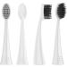 Burst Replacement Toothbrush Heads - Charcoal Bristles, 4 Count with Covers - Buy Online on GoSupps.com