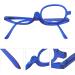 Buy Portable Flip Down Makeup Glasses with Switchable Lenses - Blue (+4.00) | Professional Makeup Tool for Flawless Application - Buy Online on GoSupps.com