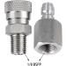 Universal 1/8 inch BSPP Female Connector and 8mm Male Plug Fill Nipple Quick-Disconnect Set  Stainless Steel Remote Line Male & Female Set for Paintball HPA CO2 Convertor Air Tool Fittings - Buy Online on GoSupps.com