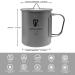 400ml Titanium Coffee Mug with Lid and Folding Handle - Perfect for Camping, Hiking, and Traveling - Buy Online on GoSupps.com