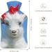 Cute Sheep Hot Water Bottle with Plush Cover | Hand Warmer for Adults & Children | 26.5x15.3cm - International Shipping Available - Buy Online on GoSupps.com
