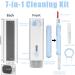 Enfudid 7-in-1 Electronics Cleaner Kit - Portable Multifunctional Cleaning Tool with Cleaning Fluid - Sky Blue - Buy Online on GoSupps.com