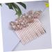 FRCOLOR bridal headpiece pearl hair accessories rhinestone headpiece rhinestone hair accessories bridal hair comb wedding hair comb bridal hair accessories bride rose gold hair plug - Buy Online on GoSupps.com