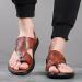 Orthopedic Toe Corrector Sandals for Men - Brown, Size 25.5cm | Comfortable Big Toe Hallux Valgus Support for Plantar Fasciitis & Flat Feet - Buy Online on GoSupps.com