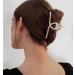 Gold Pearl Hair Clips for Women and Girls - Large Jumbo Claw Clip for Thick Hair - Metal Hair Accessory - Buy Online on GoSupps.com