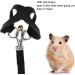 BAOFUYA Hamster Harness and Leash Set - No Pull Guinea Pig, Ferret, Iguana, Bearded Dragon - Black Striped Vest - Buy Online on GoSupps.com