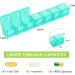 Annwer Large Monthly Pill Organiser 28 Day Pill Box Organizer by Week Large 4 Weeks One Month Pill Cases with Dust-Proof Container for Pills/Vitamin/Fish Oil/Supplements-Cyan - Buy Online on GoSupps.com