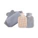 Plush-waist warmer belts and hot water bottle waist warmer cover warm belly belt 1000 ml of warm stamps for hands neck feet (gray)