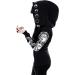 Punk Gothic Black Hoodie with Eyelet Zip-up - Women's Oversized Coat (4X-Large) - Buy Online on GoSupps.com