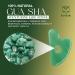 Buy Gua Sha Facial Tools | Natural Jade Stone Green & SPA Acupuncture Therapy for Face Massage & Sculpting - Buy Online on GoSupps.com