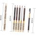 FOMIYES 2pcs Waterproof Eye Liner Pencil Beauty Eyebrow Pencil Eyebrow Powder Miss No Smudge Eyelash Brush 1 count (Pack of 1) Brown - Buy Online on GoSupps.com