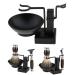 Premium Black Men's Shaving Set with Soap Dish - Safety Razor & Brush Holder - International Shipping - Buy Online on GoSupps.com