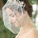 minkissy Party Hair Accessories Wedding White Veil Veils for Brides Pearl White Veil Lace Bridal Veil Wedding Birdcage Veil Women Wedding Veil Golden Hairband Manual Women's Headband - Buy Online on GoSupps.com