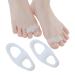 Toe separator - hammer toe smooths made of silicone soft smooth iron for large toes comfortable orthopedic toe spreaders for overlapping toes hammer toes and correct toes white