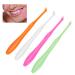 Orthodontic dental brush 4-part orthodontic braces and bridges dental toothbrush soft slim interdental cleaners toothbrush