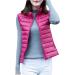 oelaio Puffer Vest for Women Sleeveless Zip Up Outerwear Plus Size Warm Puffer Shawl Slim Fit Lightweight Down with Pocket Hot Pink Medium - Buy Online on GoSupps.com