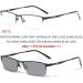 Buy Laureles Photochromic Reading Glasses for Men - Stylish Black Square Metal Half Frame | UV Protection & Comfort | International Shipping - Buy Online on GoSupps.com