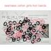 Soft Cotton Hair Ties for Baby Girls - 150PCS Black White Pink Hair Bands - Buy Online on GoSupps.com
