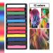Intvn Temporary Hair Color Set for Kids & Teens - 12 Washable Non-Toxic Hair Chalks | Vibrant Hair Coloring for Fun Styles - Buy Online on GoSupps.com