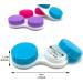XNIVUIS 12 Pcs Contact Lens Cases Travel Contact Lens Cases Portable Contact Lens Container (Blue Purple Rose Red) - Buy Online on GoSupps.com