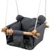 Baby Canvas Hanging Swing Seat Toddler Secure Indoor & Outdoor Hammock Toy Grey Dark Grey