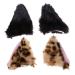 Beavorty 2 Pairs fox ear hair clip animals hairpin hair accessories cat ear barrettes clip on cat ears women hair clip kids hair clips alligator hair clips child Ear clip cosplay flannel