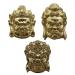 1Pcs Pure Copper Buddha Statue Heads Outside The Factory Buckle Wallet Bag Leather Suitcase Bag( B)/10442