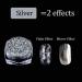 Nail Foil Holographic Glitter Powder Kit - Gold/Silver| Mirror Effect Pigments for Nail Art | Chrome Pigment Decorations - 2 Box/Set - Buy Online on GoSupps.com