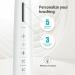 Pessido Sonic Electric Toothbrush - Rechargeable for Adults & Kids | 5 Modes & Timer | 2 Soft Brush Heads & Travel Case | White - Buy Online on GoSupps.com