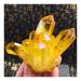 Gift Natural Yellow Crystal Quartz Citrine Cluster Specimen Ornaments Approx 6cm for Gemstones and Crystal Crystal Cluster 85-120g