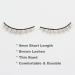 Buy 3D Mink Wispy Eyelashes - Natural Brown 9mm Lightweight & Reusable - 10 Pairs of Thin Band Fake Lashes for Stunning Looks - Buy Online on GoSupps.com