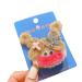 hgnxa Creative Sausage Mouth Girl Shape Hairpin for Girls Carnival Taking Photo Hair Clip Aesthetics Plush Hair Accessories Girl with round face
