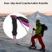Buy Foldable Carbon Hiking Poles - Telescopic 105-137cm Nordic Walking Poles for Women | Ideal for Hiking & Skiing - Purple - Buy Online on GoSupps.com