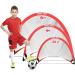 Set of 2 Portable Pop Up Soccer Goals | 4ft Indoor/Outdoor Nets with Carry Bag - Buy Online on GoSupps.com